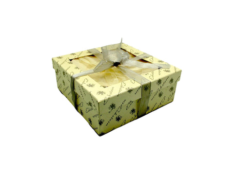 סט 6 צלחות יוקרתיות  לעוגה דגם מניפה וזהב