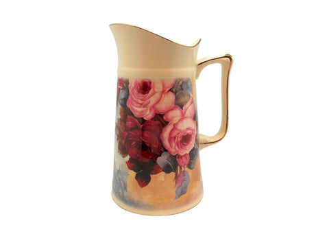 כד לשתיה קרה פורצלן זר שושנים