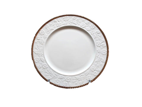 סט 6 צלחות עוגה 16.5 ס"מ ניו בון צ'יינה פס זהב