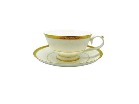 סט ספלים לתה 12 חלקים זהב רחב ניו בון ציינה