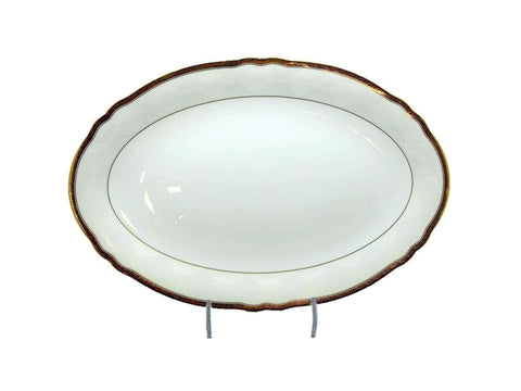 מגש אובלי 35 ס"מ "זהב רחב" ניו בון ציינה