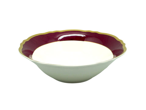 קערת סלט יוקרתית ניו בון ציינה דגם שיש אדום