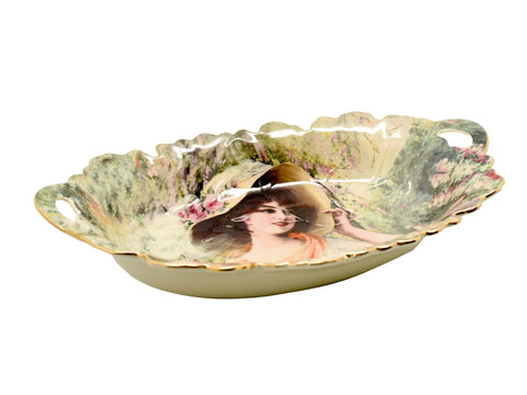 קערה אובלית עמוקה בעיצוב אומנים