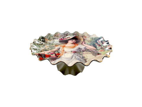 מגש לעוגה עם רגל 37ס"מ עיצוב אומנים