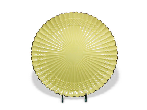 מגש עגול גדול 36 ס"מ בז זהב