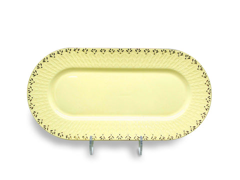 מגש אינגליש קייק יוקרתי 38ס"מ מעוטר נקודות זהב