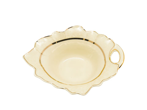 סט 6 עלה עמוק 18 ס"מ דקור זהב