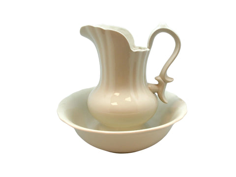 כד וקערה פורצלן 26 ס"מ חלק