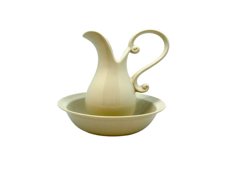 סט כד וקערה, נטלן, 20סמ, מפורצלן חלק