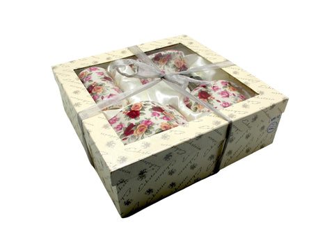 סט אמבטיה פורצלן יוקרתי 4 חלקים טפט ספרדי