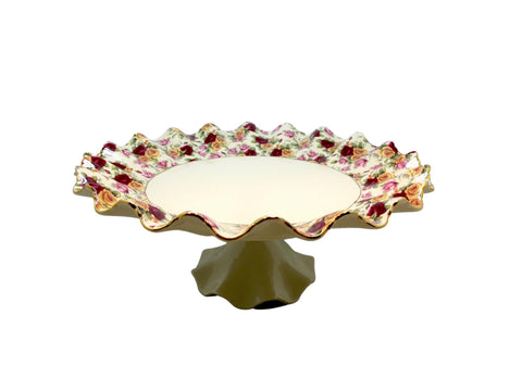 מגש לעוגה על רגל 37 ס"מ טפט ספרדי