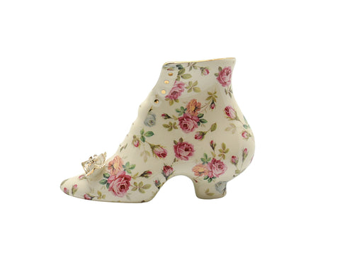 נעל פורצלן עיטור שושנים