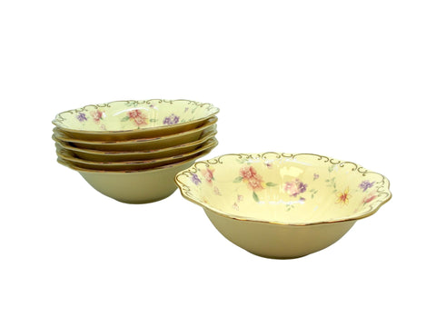 סט 6 קעריות פורצלן 15.5 ס"מ פרחים קטנים